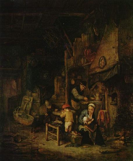  Peasant family at home